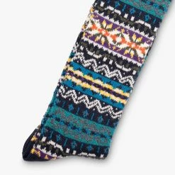 Anonymous Ism Fairisle Socks - Navy -Howlin's Shop ANONYMOUSISM FAIRISLECREW NAVY AW21 2 83df23e1 5028 406d ba50 b978f46ae7c5 735x