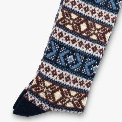 Anonymous Ism Wool JQ Socks - Navy -Howlin's Shop ANONYMOUSISM NAVY AW21 2 a065d816 95fe 4726 8956 cb5feee72a19 735x