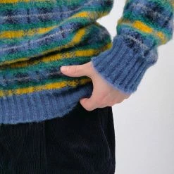 Howlin' Tartan Crewneck - Blue -Howlin's Shop AW22LOOKBOOK 155