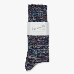 Anonymous Ism Color Mix Socks - Navy