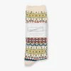 Anonymous Ism Fairisle Socks - Beige
