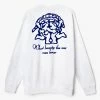 Public Possession Chill Pill Crewneck - White 1 Public Possession Chill Pill Crewneck - White -Howlin's Shop PUBLICPOSSESSION CHILL PILL CREWNECK BACK AW21