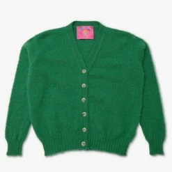 Howlin' Shaggy Bear Cardigan - Greenlove (Women)