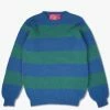 Howlin' Shaggy Bear Chunky Stripes - Blue Paradise -Howlin's Shop SHAGGY BEAR CHUNKY STRIPES BLUE PARADISE 1