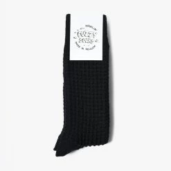 Howlin' Fuzzy Waffle Socks - Black