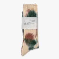 Anonymous Ism Scatter Dye Socks - Khaki Melange