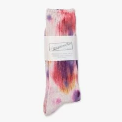 Anonymous Ism Scatter Dye Socks - Violet