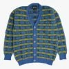 Howlin' Tartan Cardigan - Blue -Howlin's Shop TARTAN CARDIGAN BLUE1 AW22