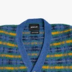 Howlin' Tartan Cardigan - Blue -Howlin's Shop TARTAN CARDIGAN BLUE2 AW22