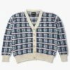 Howlin' Tartan Cardigan - White (Women) -Howlin's Shop TARTAN CARDIGAN WMN 1