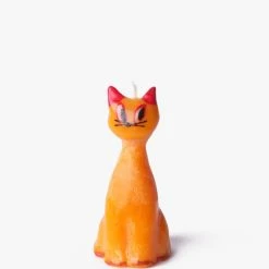 Olga Goose Candles Cat Orange Candle